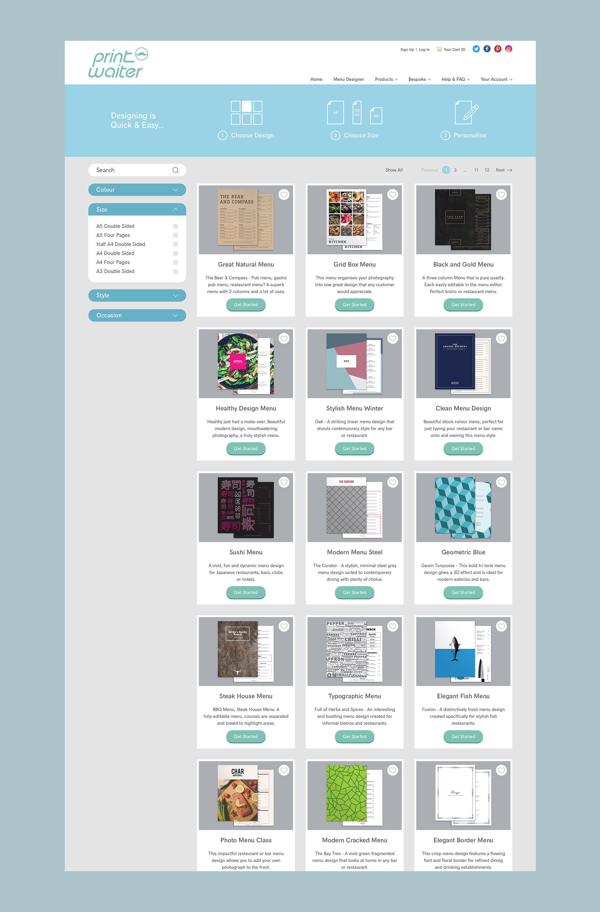 in line hospitality web to print platform and e commerce website