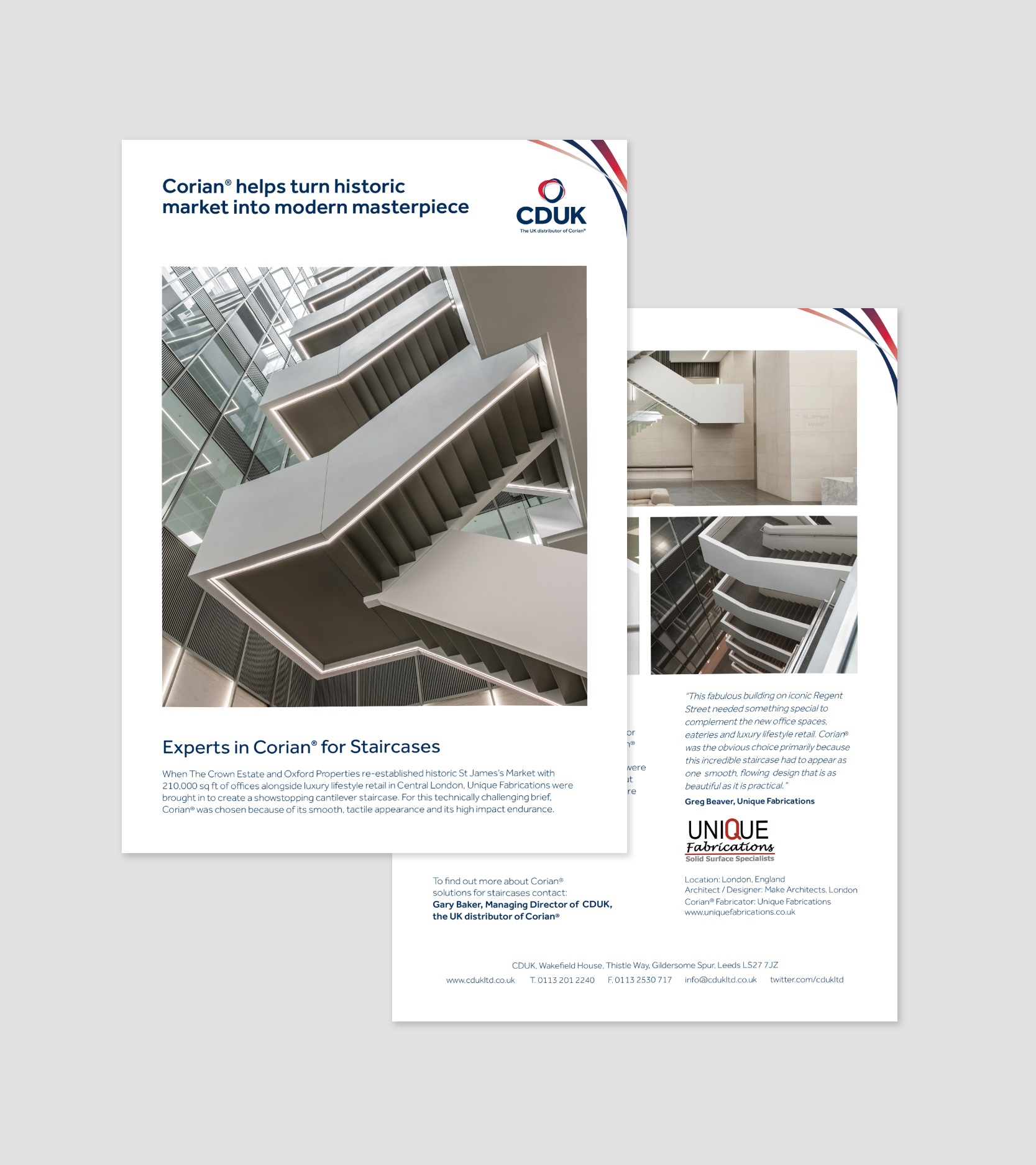 cast study marketing and website agency for corian uk distributor