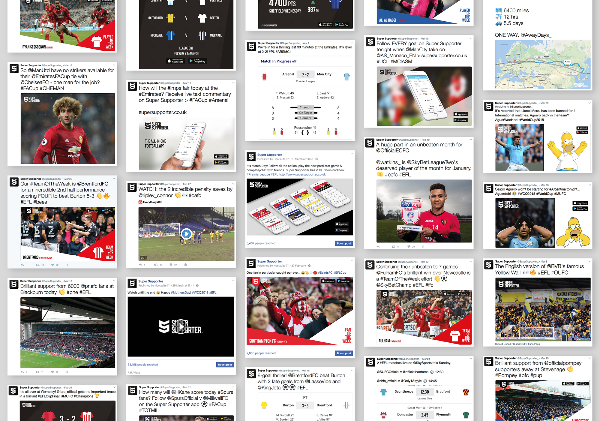 free all in one football app and website super supporter agency text supporter